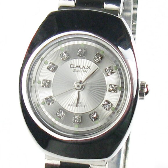 OMAX women's watch Model WP3900 Stainless steel with crystals 7 inch Quartz - Picture 1 of 5